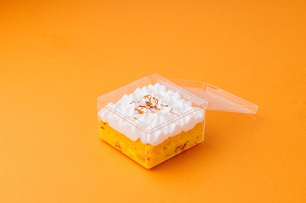 PISTA SAFFRON MILK CAKE SLICE