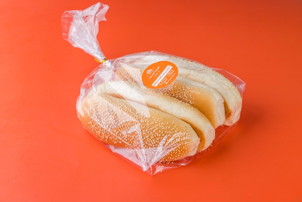 WHITE HOTDOGH ROLL X 4