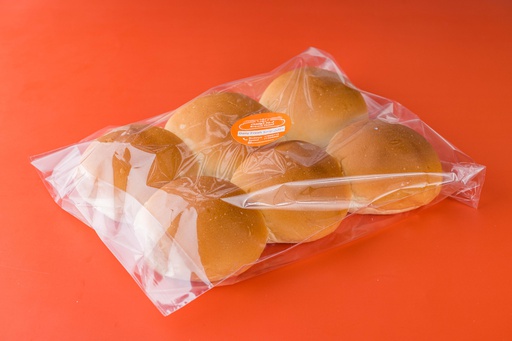 BURGER ROLL PLAIN X 6