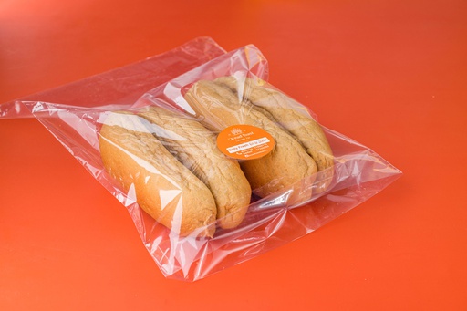 BROWN HOTDOGH ROLL X4