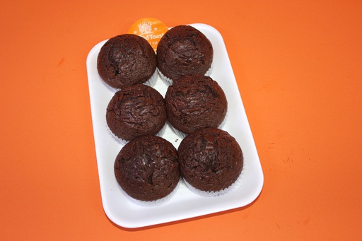 [000258] LARGE CHOCLATE CUP CAKE X 6