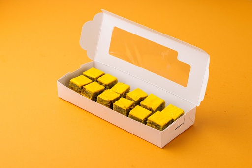 BITE SIZE PISTACHIO SAFFRON SQUARE 12PCS