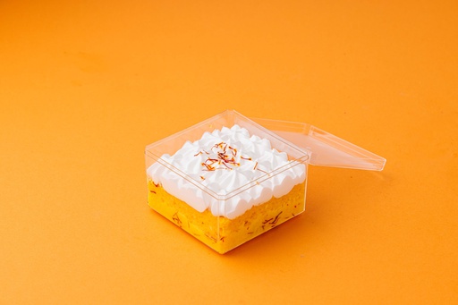SAFFRON MILK CAKE SLICE