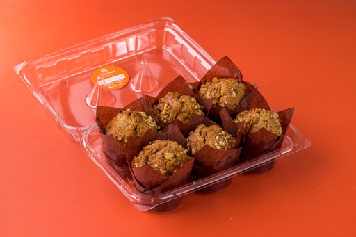 [000179] CARROT & WALNUT MUFFIN X6